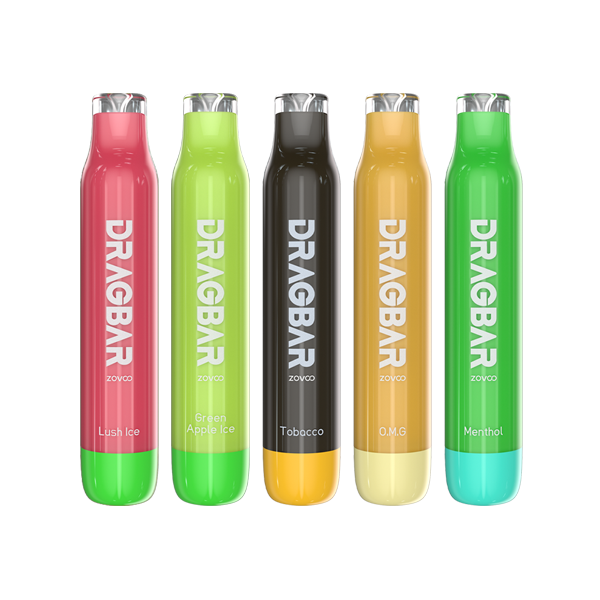 20mg Zovoo Dragbar 600 Disposable Vape Device 600 Puffs