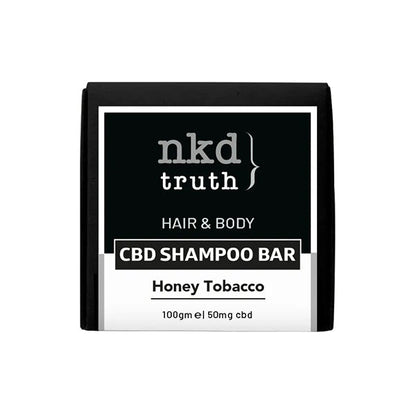 NKD 50mg CBD Speciality Body & Hair Shampoo Bar 100g - Honey Tobacco (BUY 1 GET 1 FREE)