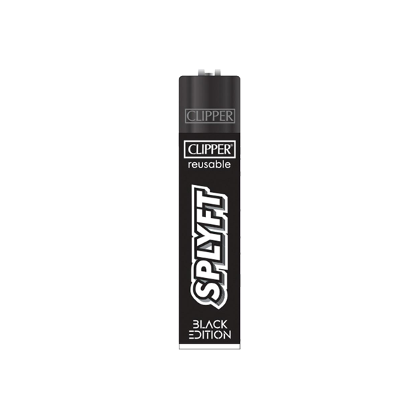1x Clipper SPLYFT Black Large Classic Refillable Lighter